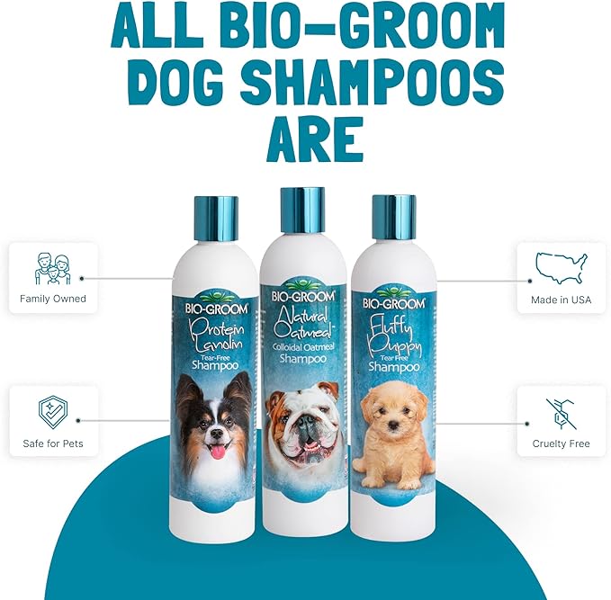 Bio-Groom Oatmeal Dog Shampoo – for Allergies and Itching, Cruelty-Free, Dog Bathing Supplies, Puppy Shampoo for Sensitive Skin, Made in USA, Anti-Itch Dog Products – 2.5 Gallons