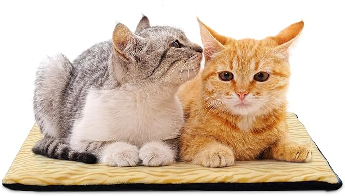 Self-Warming Cat Bed Indoor/Outdoor Super Soft Self Heating Pet Mat Washable Thermal Pad for Cat & Dog