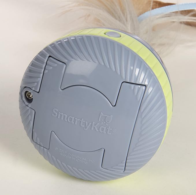 SmartyKat Silly Spinner Electronic Motion & Light Up Cat Toy, Battery Powered - Blue/Green, One Size