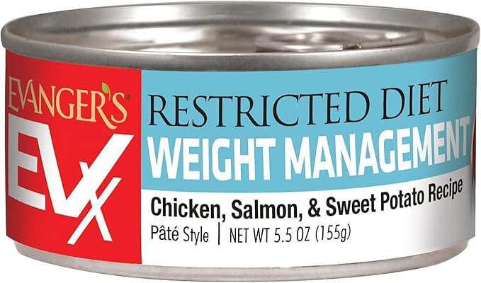Evanger's EVX Restricted Diet Canned Cat Food, 8 Weight Management, 8 Senior & Joint Health, 8 Bland Diet Variety Pack