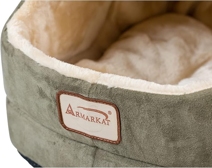 Armarkat Laurel Green Cat Bed Size, 18-Inch by 14-Inch