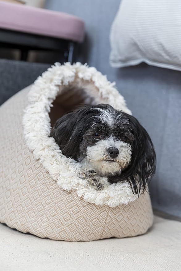 TRIXIE Boho Cave, Cat Bed, Cat Condo, Cat Cave, Cat Retreat with Reversible Cushion