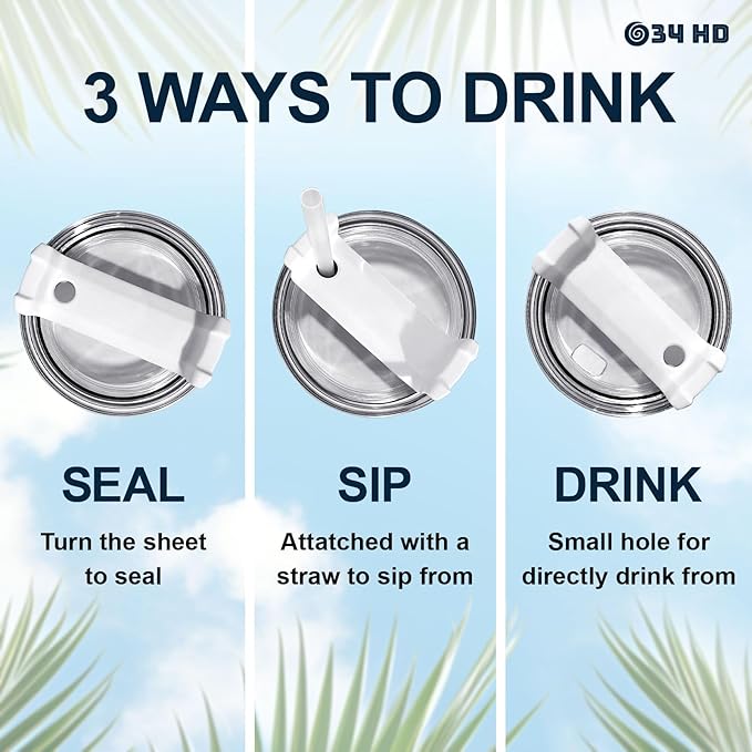 34HD Laser Engraved Sloth Tumbler with Handle and Straw, 40oz Stainless Steel Insulated Travel Coffee Mug, Sloth Gifts for Women, Sloths Lover Gifts