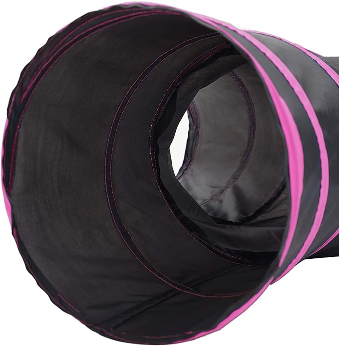 Tempcore Pet Cat Tunnel Tube Cat Toys 3 Way Collapsible, Cat Tunnels for Indoor Cats，Kitty Tunnel Bored Cat Pet Toys Peek Hole Toy Ball Cat, Puppy, Kitty, Kitten, Rabbit