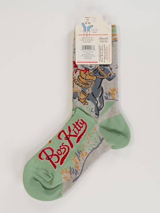 Blue Q Women's Funny Novelty Crazy Crew Socks with Sayings