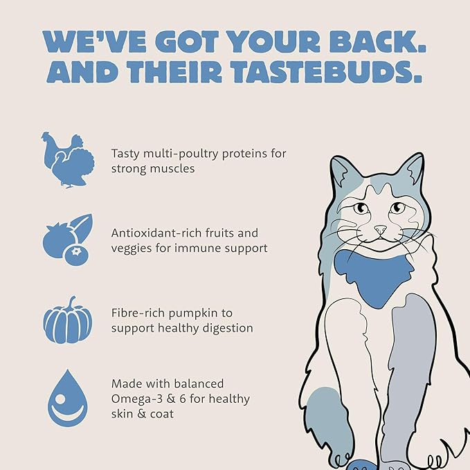 Range Rotisserie, Dry Cat Food, Chicken Meal and Turkey Meal Adult Recipe with Grains, 12 lb Bag