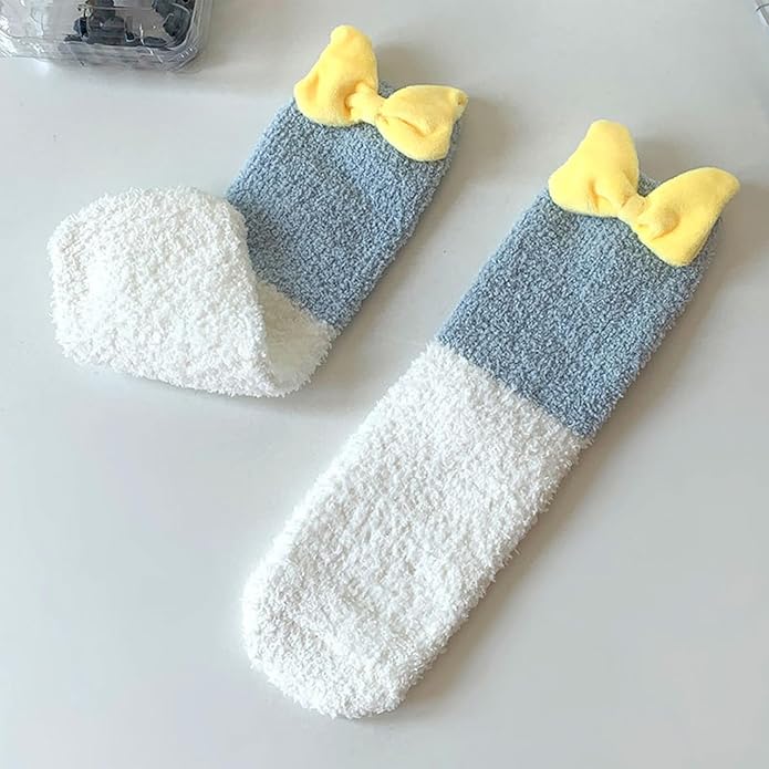 Benefeet Sox Cute Fuzzy Socks for Women Girls Fluffy Warm Cozy Novelty Slipper Socks Funny Animal Plush Sleeping Socks