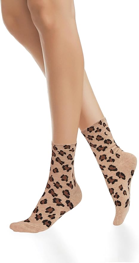 Benefeet Sox Cute Crew Socks for Women Girls Novelty Funny Patterned Socks Colorful Kawaii Cotton Casual Calf Sock 5 Pairs