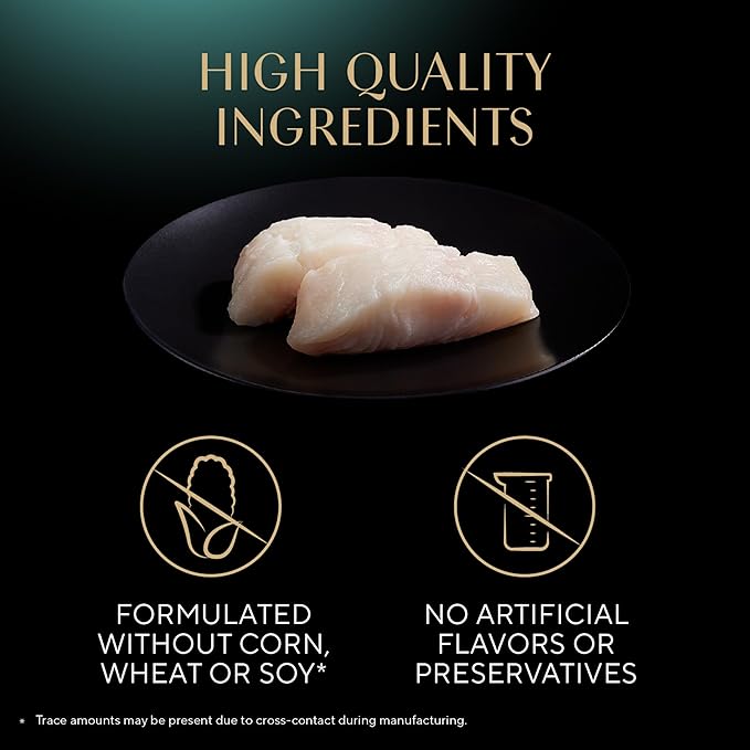 Sheba Perfect Portions Paté Adult Wet Cat Food Trays, Signature Seafood Entrée, Easy Peel Twin-Pack Trays (24 Count, 48 Servings)