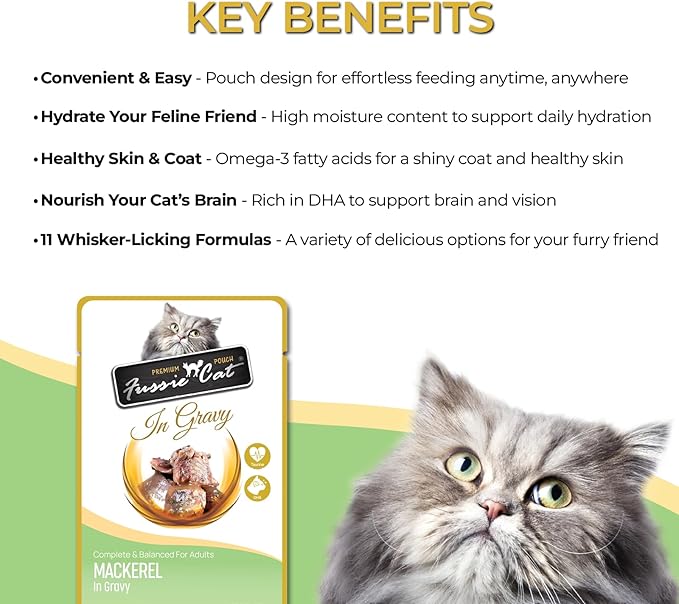 Fussie Cat Premium Mackerel in Gravy