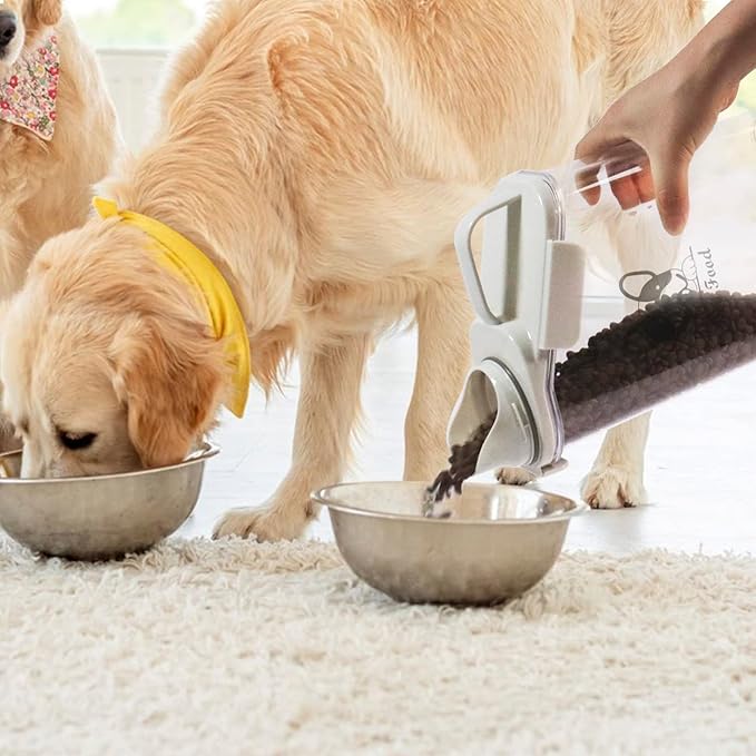 Dog Food Storage Container Airtight Portable Dog Food Container with Handled Lid and Pour Spout,Food Storage for Dog Dry Food Small Pet Food Container with Measuring Cup for Home, Travel,2.8L