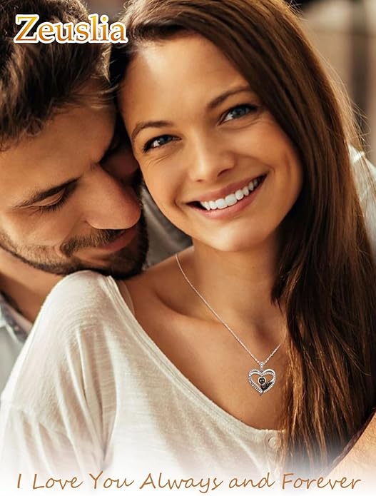 Birthstone Cat Necklaces,925 Sterling Silver Cat Necklace Heart Pendant for Women,Dainty Animal Jewelry for Her,Wedding Anniversary Birthday Gifts for Women Mom Grandma