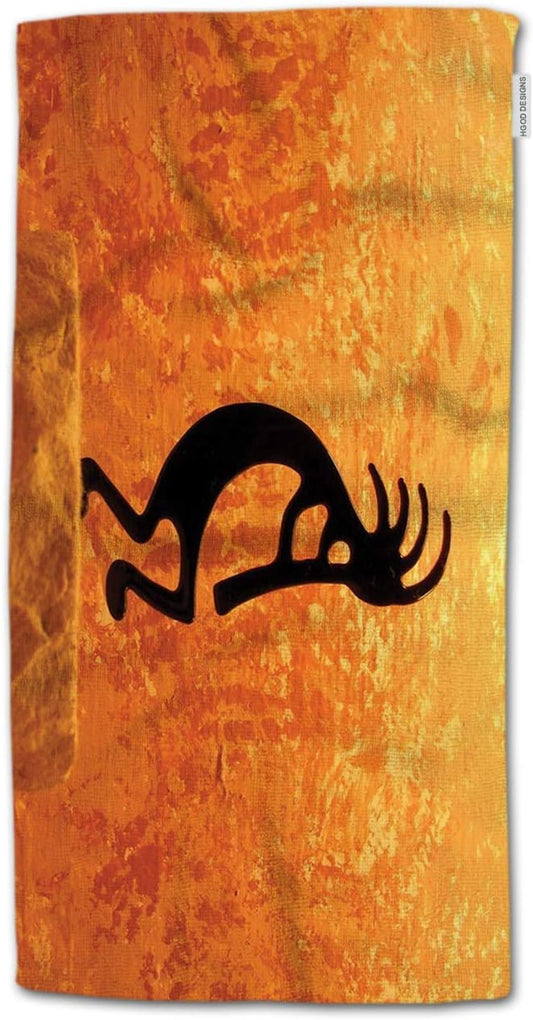 HGOD DESIGNS Kokopelli Hand Towels - Southwestern Style American Eastern Ancient 100% Cotton Soft Bath Kitchen Hotel Spa Towels 15"X30"