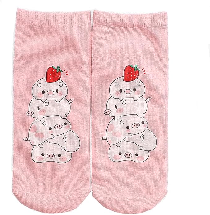 Benefeet Sox Womens Girls Funny Crazy Ankle Socks - Fun Novelty 3D Print Pattern Silly Cute Animal Food