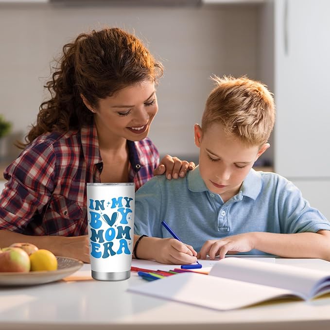 Boymom In My Boy Mom Era Tumbler - 20oz, Perfect New Mom Gift for Mothers Day, Birthdays, Christmas