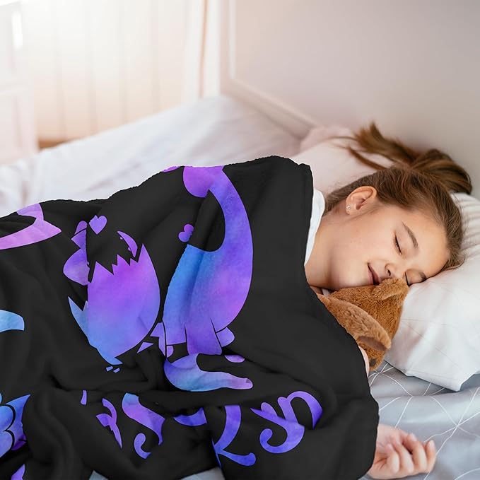 Dinosaur Blanket, Dinosaur Gifts for Girls Kids, Just a Girl Who Loves Dinosaurs Blankets, Dino Stuff for Women, Best Gift Ideas for Dinosaurs-Lover Blanket 40"X50"