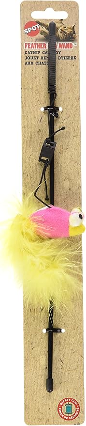 Ethical Feather Boa Toy with Wand and Catnip Cat Toy