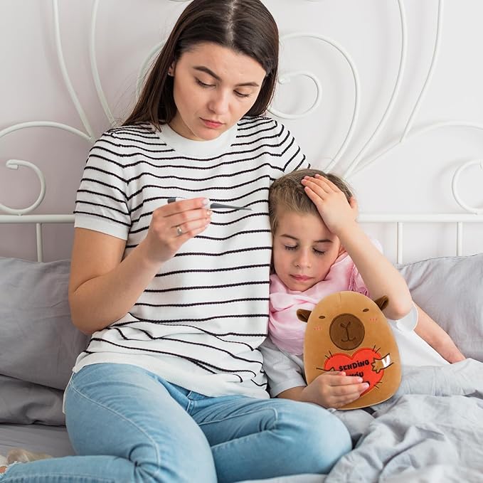 8 Inch Capybara Plush Stuffed Animal - Ultra Soft Hugging Capybara Plushie, Cute Get Well Soon Gift for Women, Men, Kids and Adults - Perfect Comfort Gift for Hospital, Recovery & Tough Times