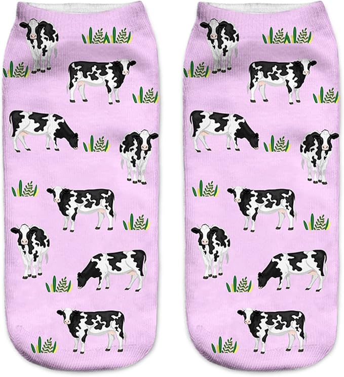 Benefeet Sox Funny Ankle Socks Cute Novelty No Show Animal Fruit Flower Cartoon Colorful Graphic Low Cut Socks for Women Girl