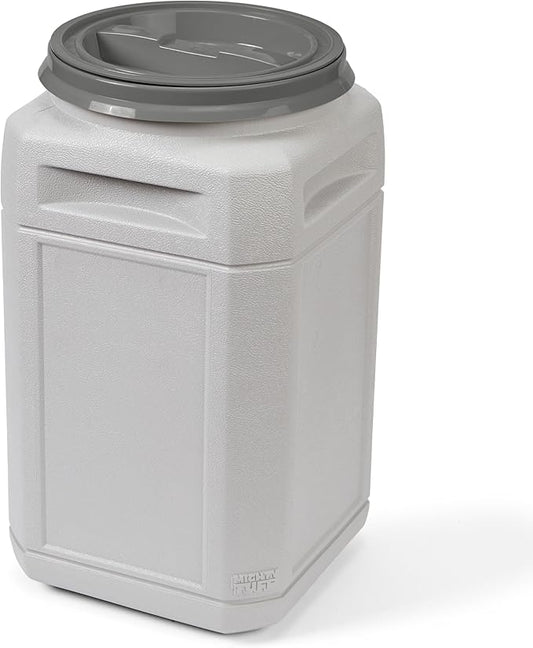 Mighty Tuff 13 Gallon/up to 54 Pound Pet Food Storage Container with Airtight Lid and Built-In Handles for Easy Transport, BPA Free, Made for Durable and Versatile Storage