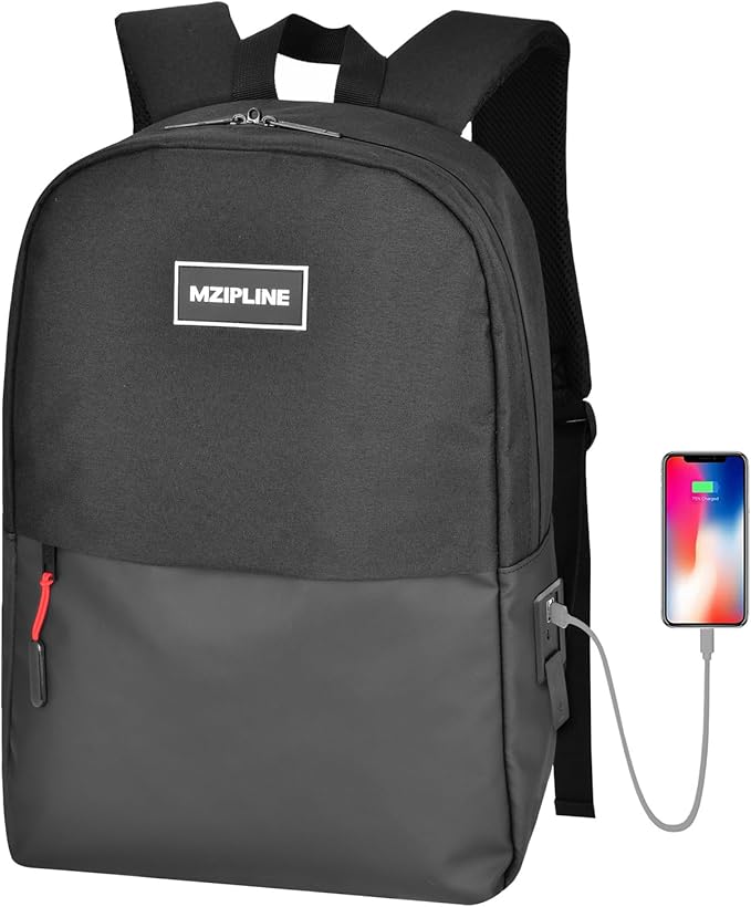 Backpack Bag-Smell Proof-Classics Casual Travel Daypack Travel bags for College Student Men & Women Work (Black/Black)