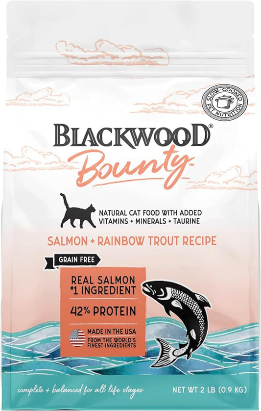 Blackwood Bounty Grain Free Cat Food, Salmon and Rainbow Trout Recipe 2 lb. Bag