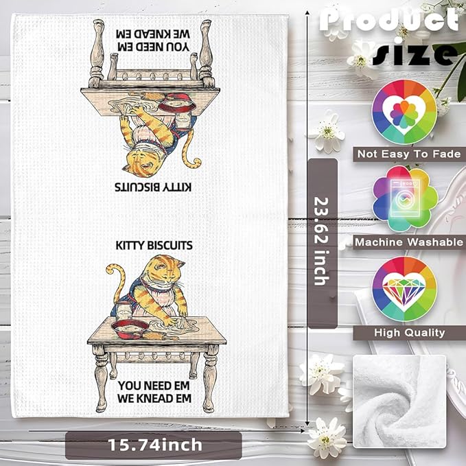 Cat Kitchen Accessories,Cat Mom Gifts,Cat Kitchen Towels,Cat lady Gifts,Cat Hand Towel,Cat Towels,Cat Dish Towels,Crazy Cat Lady Gifts,Cat Gifts for Women,Crazy Cat Lady,Gifts for Cat Lovers for Women