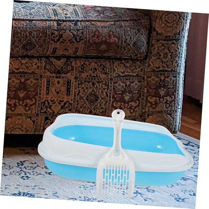 1 Set Cat Litter Box Portable Potty Travel Potty Puppy Litter Box -Splash Litter Box Open Type Litter Box Cat Litter Tray with Scoop Cat Supply Decorative Litter Boxes for Cats