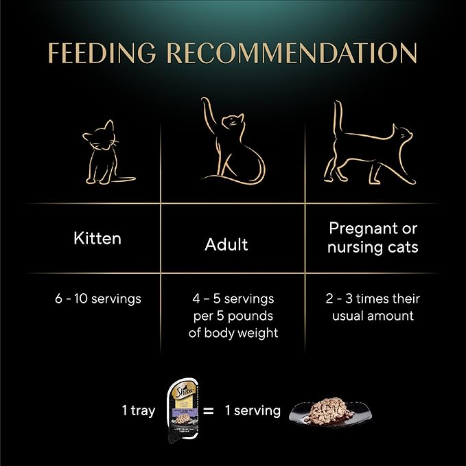 Sheba Perfect Portions Wet Cat Food Cuts in Gray Savory Mixed Grill Entree, 2.6 oz. Twin-Pack Trays (24 Count, 48 Servings)