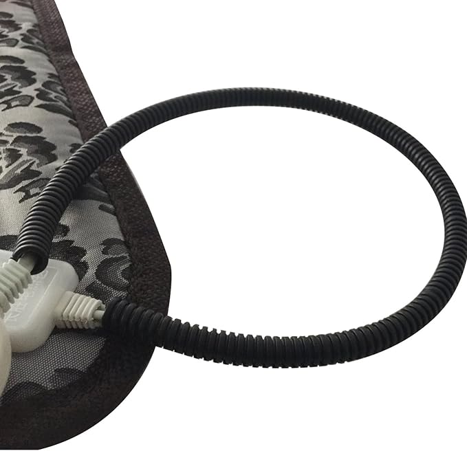 OLizee™ 17.7"x17.7" Pet Dog Cat Waterproof Electric Heating Mat Bed Warming Pad with Anti Bite Tube(Flower)