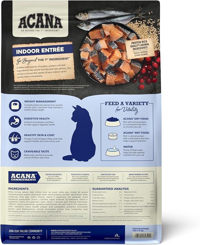 ACANA Indoor Entrée Fish Recipe Cat 4LB