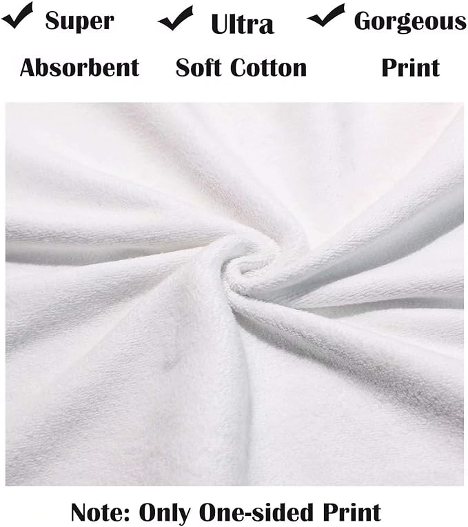 Wamika Dog Pattern Large Hand Towels Doodle Black White Dog Animals Paws Print Bath Towel Ultra Soft Highly Absorbent Multipurpose Bathroom Towel for Hand,Face,Gym,Sports and Spa Home Decor, 16x30 in