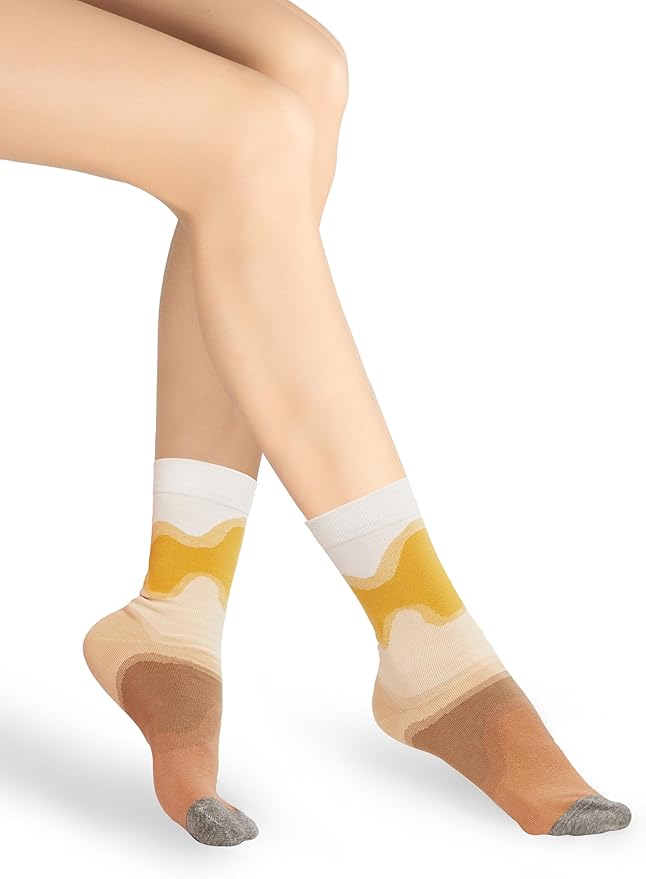 Benefeet Sox Cute Crew Socks for Women Girls Novelty Funny Patterned Socks Colorful Kawaii Cotton Casual Calf Sock 5 Pairs