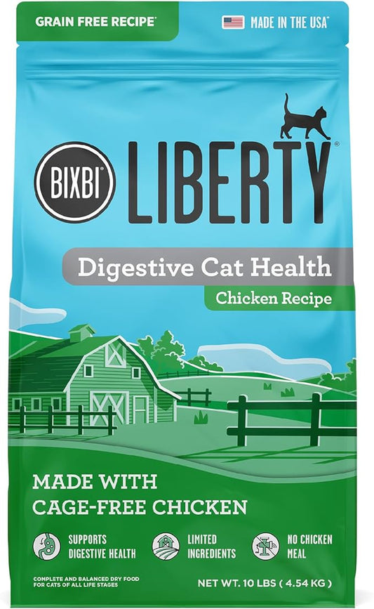 BIXBI Liberty Dry Food Digestive Cat Health Chicken Recipe, 3 lb