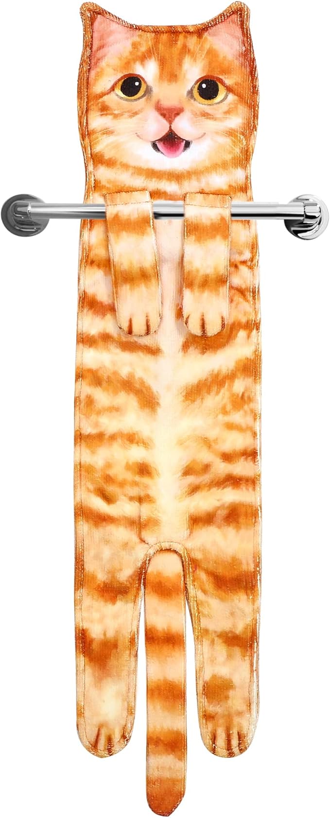 Cat Funny Hand Towels for Bathroom Kitchen - Cute Decorative Fairy Tale Cat Decor Hanging Washcloths Towels Super Absorbent Soft - Housewarming Birthday Christmas Fun Gifts for Women Cat Lovers