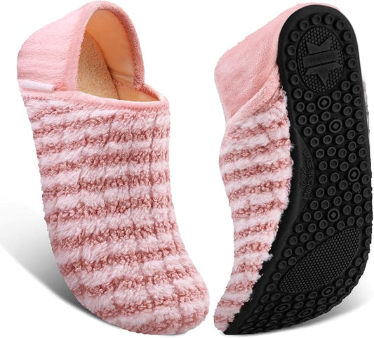 ATHMILE House Slippers for Women Men Indoor Barefoot Slippers Socks Furry Slip on House Shoes Cozy Comfy Slippers for Home Bedroom Travel Yoga
