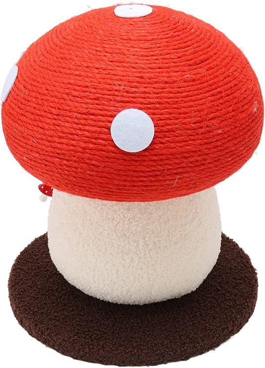 Cute Cat Scratching Post, Durable Mushroom Shaped Cat Scratch Pad Grinding Claws Beautiful Interactive Soft Sisal Skin Friendly for Kittens for Home