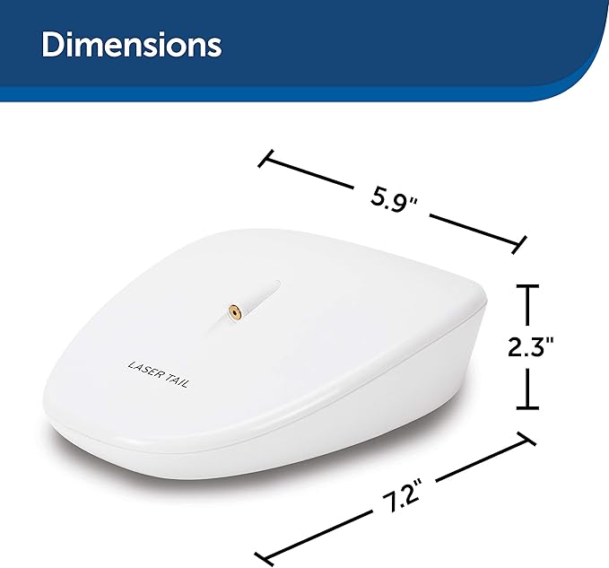 PetSafe Laser Tail Cat Toy – Fun and Safe Laser Light Game for Cats – Hands Free Play