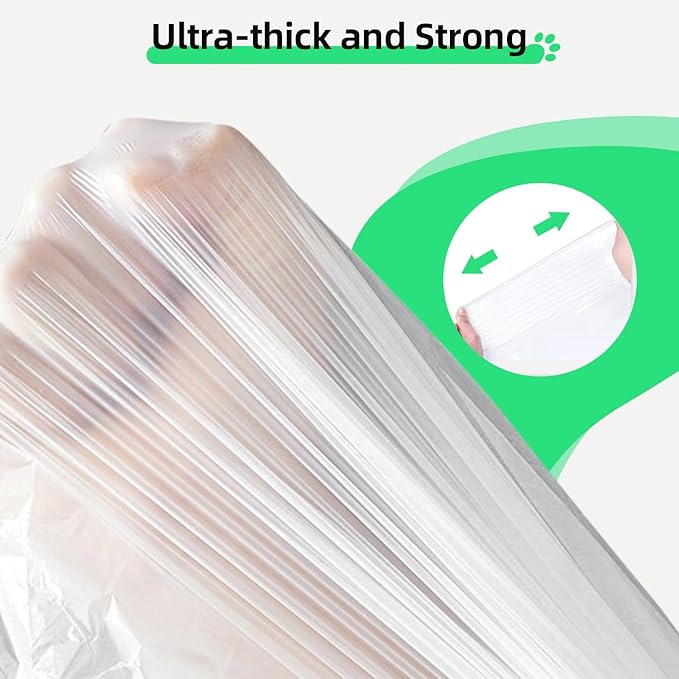 120 Count Self-Cleaning Cat Litter Box Liners Bag Compatible with MW-SC01/MW-SC02/MW-LR01, Drawstring Heavy Duty Cat Litter Waste Bags Custom for Automatic Cat Litter Box-18" * 12"