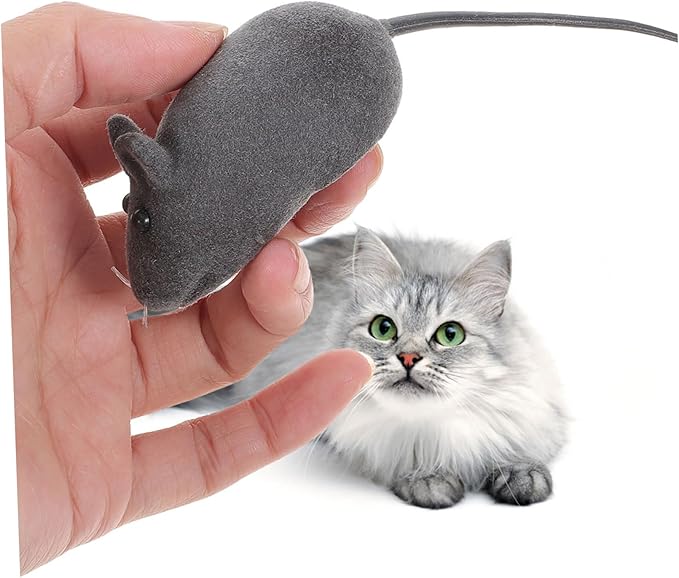 POPETPOP 20pcs Cat Toys Mice - Squeaky Mice Cat Toys - Pet Cat Soft Mouse Toy Interactive Toy Kitten Toys Noise Lovely Rat Mice False Mouse Playing Toys Random Color