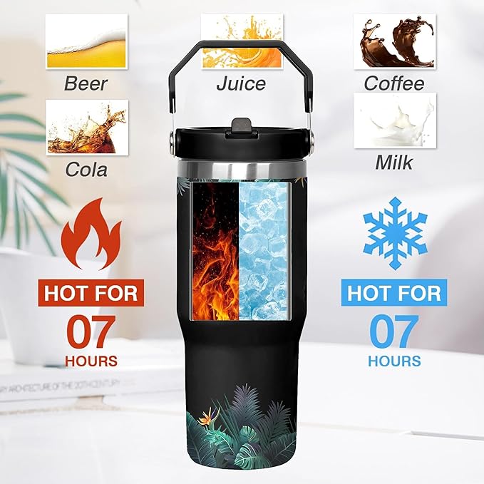 30 Oz Papasaurus Tumbler with Handle and Straw, Daddy Cup Insulated Best Daddy Mug, Double Wall Stainless Steel Dadasaurus Cup, 30 Oz Leak Proof Daddy Mug and Travel Mugs for Dad Gifts