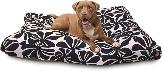 Navy Blue Plantation Extra Large Rectangle Indoor Outdoor Pet Dog Bed With Removable Washable Cover By Majestic Pet Products