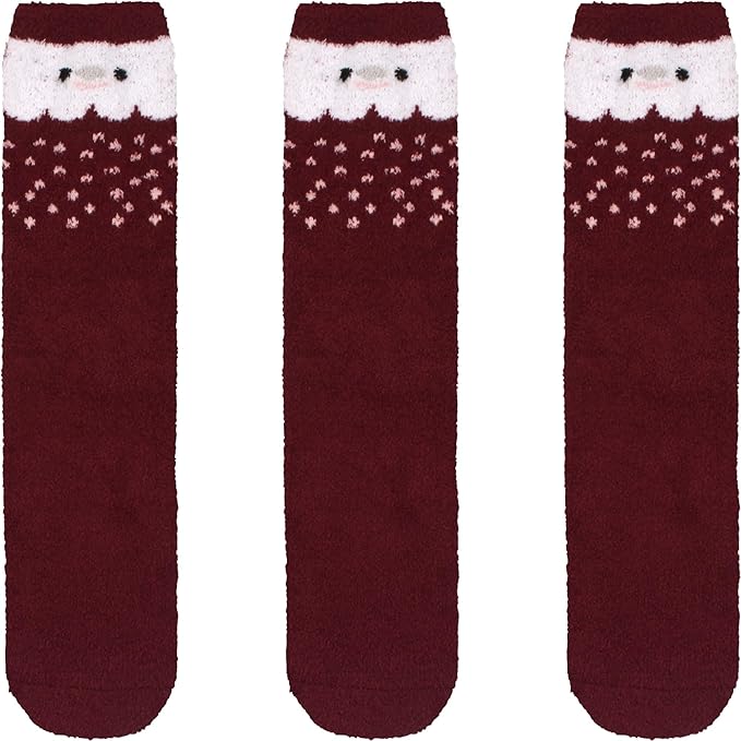 BambooMN Women's Super Soft Warm Microfiber Fuzzy Cozy Animal Socks or Christmas Winter Animal Socks, Value Pack