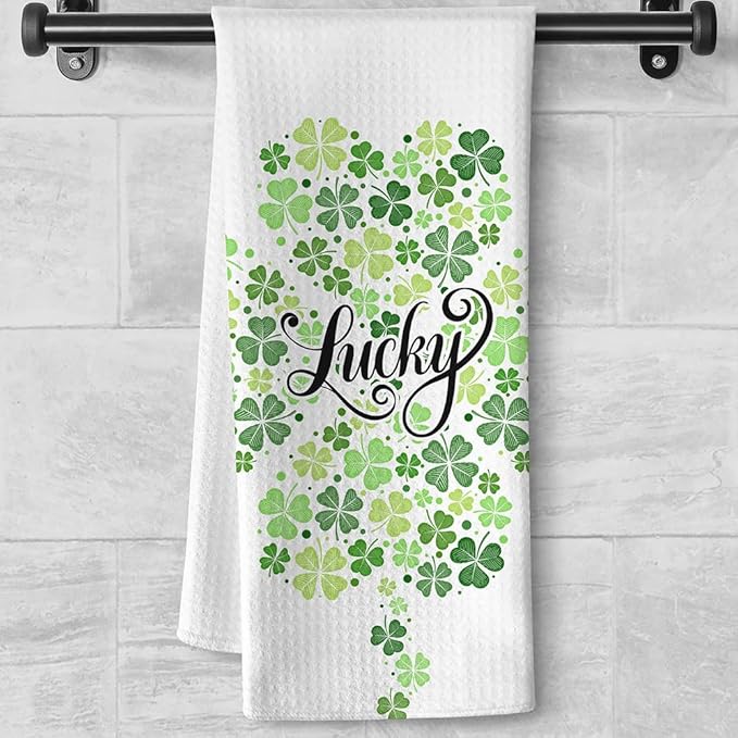 St Patricks Day Kitchen Towels,Green Towels,Shamrock Towels,Green Kitchen Towels,Shamrock Kitchen Towels,St Patricks Day Hand Towels,Green Hand Towels,Green Dish Towels,St Patricks Day Dish Towels