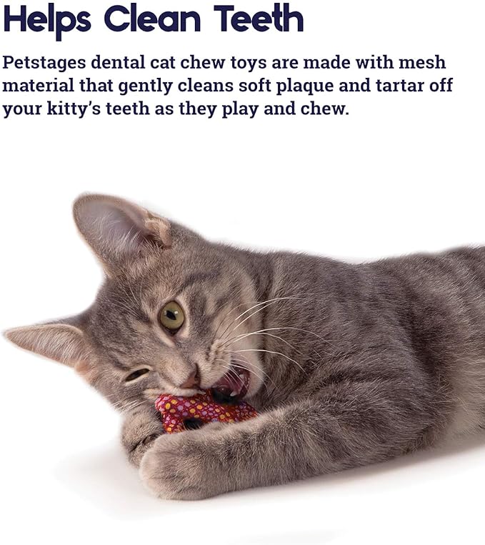 Catstages Catnip Plaque Away Pretzel Dental Cat Chew Toy