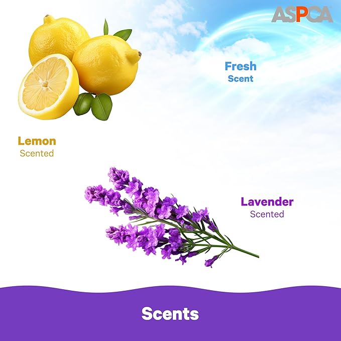 ASPCA Lavender Scented Cat Pad Refills for Litter Box System Size 16.9 x 11.4 Inch - Pack of 40