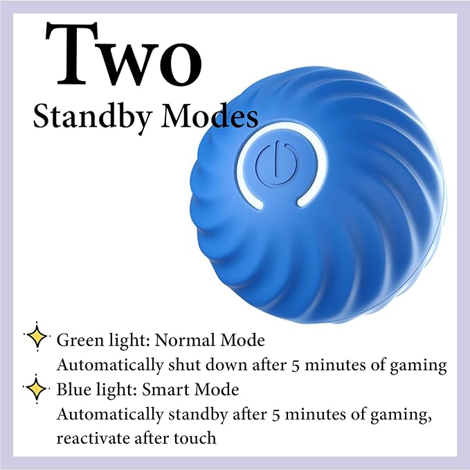 Interactive Cat Toys Ball Fast Rolling in Pouch, Rechargeable Electric Cat Toys, Motion Activate Cat Toy with LED Light, Hide and Seek Mouse Catching Game for Indoor Cats/Kittens/Dogs.