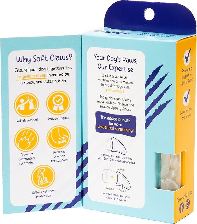 Canine Soft Claws Dog and Cat Nail Caps Take Home Kit, Small, Natural