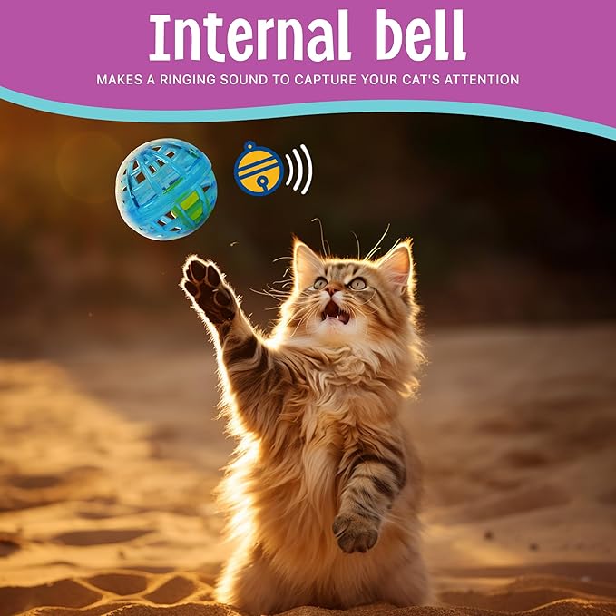 ETHICAL PRODUCTS 773073 4-Pack Lattice Balls Cat Toy