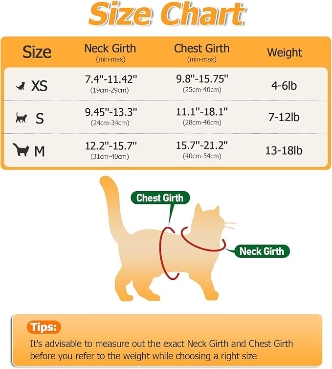 Halypet Cat Harness and Leash Set [MAX Safety 4th-Gen Upgrade] Escape Proof Adjustable Cat Leash Comfortable Soft Vest Easy to Wear Kitten Harness with Reflective Strip for Cats Walking, XS Night Blue